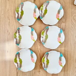 8'' SCALLOP SHAPE PLATE, CONTEMPORARY, MELAMINE